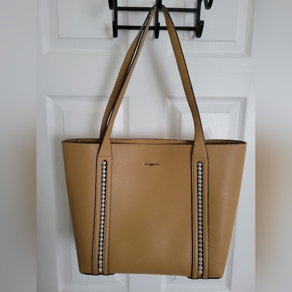 Karl Lagerfeld Handbags - Karl Lagerfeld Paris leather tote with pearl trim